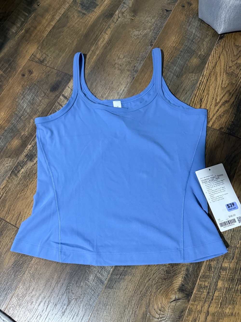 lululemon athletica Lavender-Blue Scoop Tank with Slim Straps
